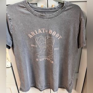 Women’s Ariat Boot Graphic Tee in Washed brownish gray